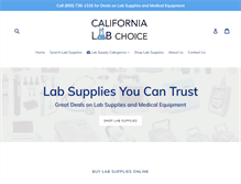 Tablet Screenshot of californialabchoice.com